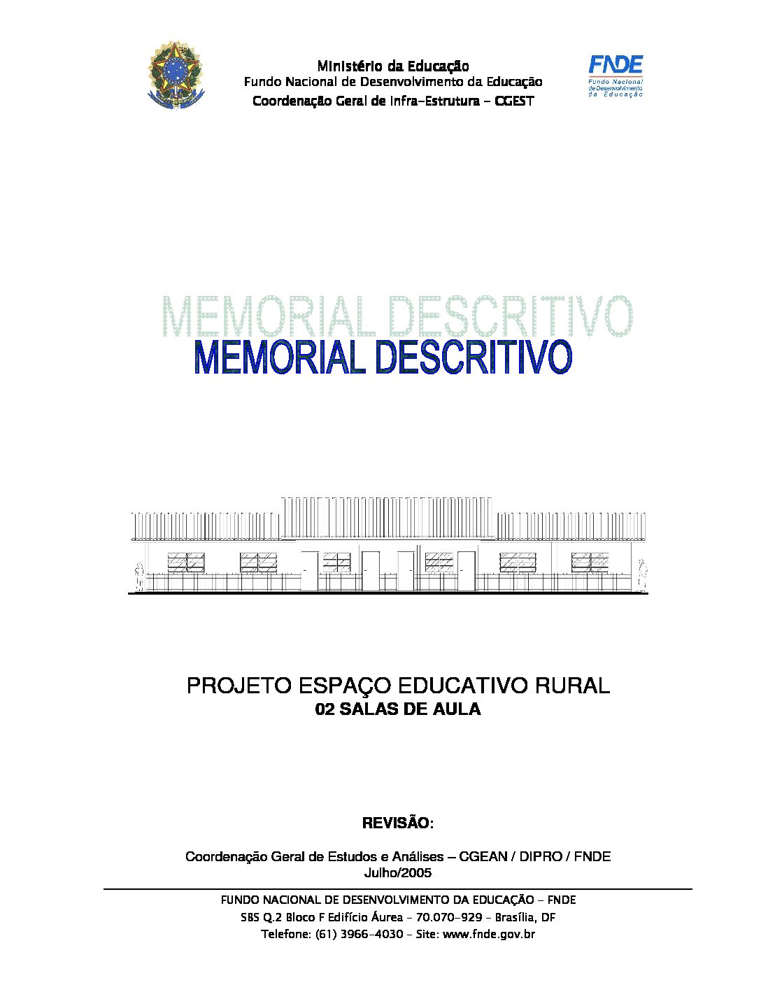 Memorial Descritivo - 02 Salas de Aula (1) - Prefeitura Municipal de ...